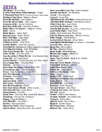 BKO Song List