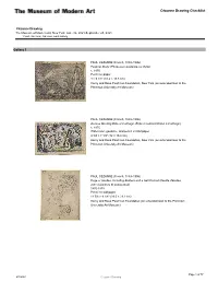 Cézanne Drawing Checklist