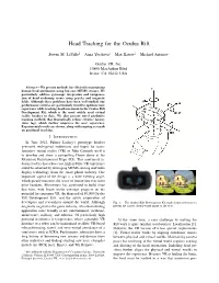 Head Tracking for the Oculus Rift