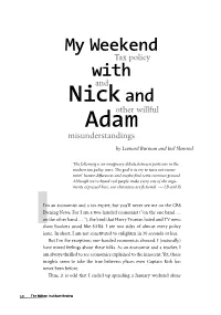 My Weekend with Nick and Adam