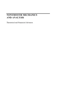 Nonsmooth Mechanics and Analysis