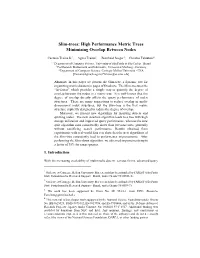 Slim-Trees: High Performance Metric Trees Minimizing Overlap Between Nodes