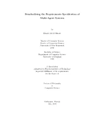 Standardizing the Requirements Specification of Multi-Agent Systems
