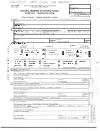 Nomination Form for Nps Use Only