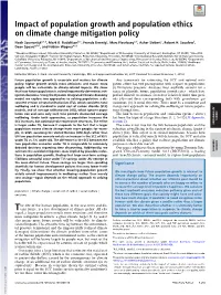 On Climate Change Mitigation Policy