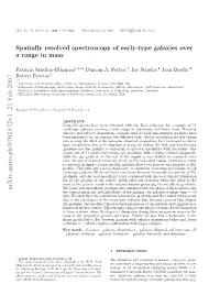 Spatially Resolved Spectroscopy of Early-Type Galaxies Over a Range In