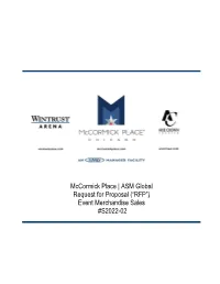 ASM Global Request for Proposal (“RFP”) Event Merchandise Sales #S2022-02