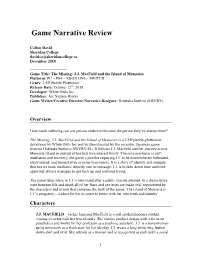 Game Title: the Missing: J.J