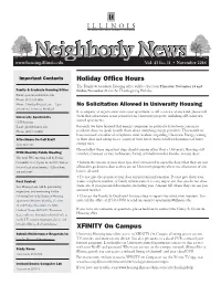 Holiday Office Hours XFINITY on Campus