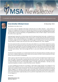 MSA Newsletter