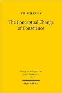 The Conceptual Change of Conscience