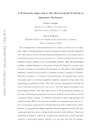 A Pedestrian Approach to the Measurement Problem in Quantum