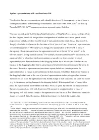 Against Representations with Two Directions of Fit