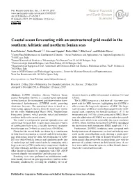 Coastal Ocean Forecasting with an Unstructured Grid Model in the Southern Adriatic and Northern Ionian Seas