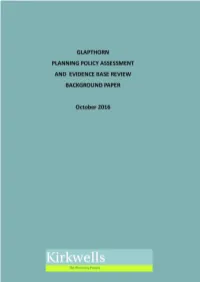 Policy Assessment and Evidence Base Review