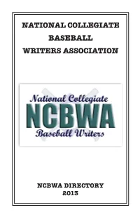 2013 NCBWA Directory