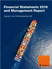 Financial Statements 2016 and Management Report