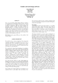 Gender and Web Design Software
