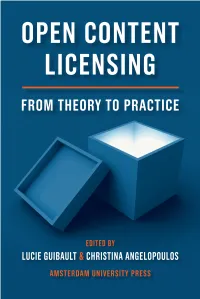 Open Content Licensing
