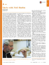 Qnas with Neil Shubin