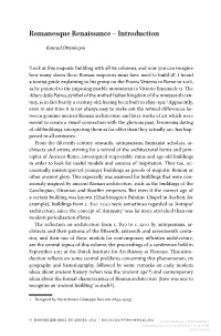 Romanesque Renaissance – Introduction