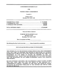 Condominium Offering Plan
