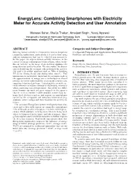 Energylens: Combining Smartphones with Electricity Meter for Accurate Activity Detection and User Annotation