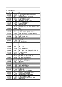 MTV 2010 Edition V 2010 Edition Song Type Code Title Chorus 10998