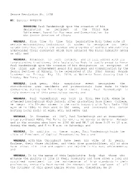 Senate Resolution No. 1438 Senator BRESLIN BY: Paul