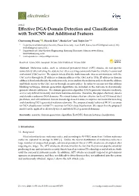Effective DGA-Domain Detection and Classification with Textcnn