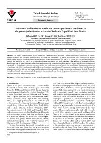 Patterns of Skull Variation in Relation to Some Geoclimatic Conditions in the Greater Jerboa Jaculus Orientalis (Rodentia, Dipodidae) from Tunisia