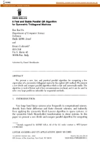 A Fast and Stable Parallel QR Algorithm for Symmetric Tridiagonal Matrices