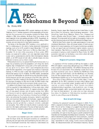 APEC: Yokohama & Beyond