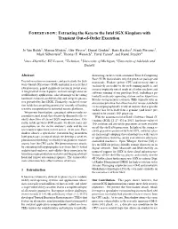 Extracting the Keys to the Intel SGX Kingdom with Transient Out-Of-Order Execution