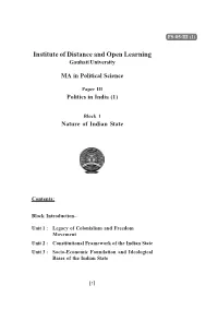 Institute of Distance and Open Learning Gauhati University