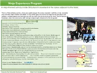 Ninja Experience Program a Ninja-Themed Activity Inside Shizukuishi Snowland at the Space Adjacent to the Hotel