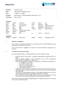 Payment Group Minutes
