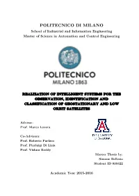 POLITECNICO DI MILANO School of Industrial and Information Engineering Master of Science in Automation and Control Engineering