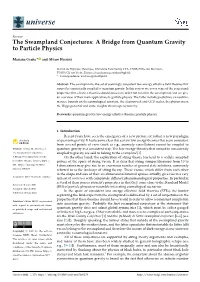 A Bridge from Quantum Gravity to Particle Physics