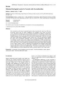 Classical Biological Control of Weeds with Curculionidae