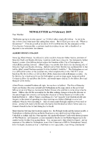 NEWSLETTER No 9 February 2019.Pdf