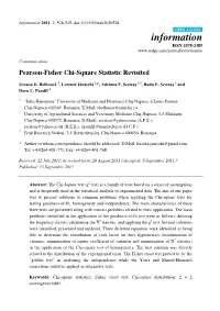 Pearson-Fisher Chi-Square Statistic Revisited