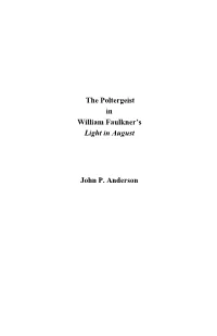 The Poltergeist in William Faulkner's Light in August