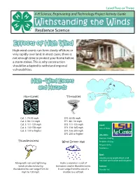 Withstanding the Winds Resilience Science