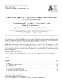 A Two-Scale Approach to Logarithmic Sobolev Inequalities and the Hydrodynamic Limit