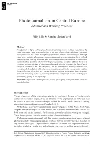 Photojournalism in Central Europe Editorial and Working Practices
