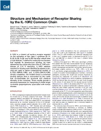 Structure and Mechanism of Receptor Sharing by the IL-10R2 Common Chain