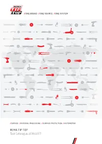 REMA TIP TOP Tool Catalogue 2016/2017 Editor