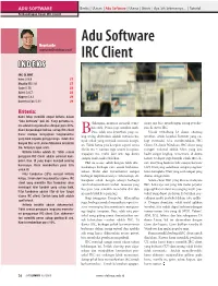 Adu Software IRC Client