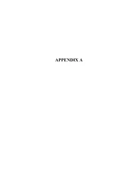 Appendix a to Prelim. Witness & Exhibit List